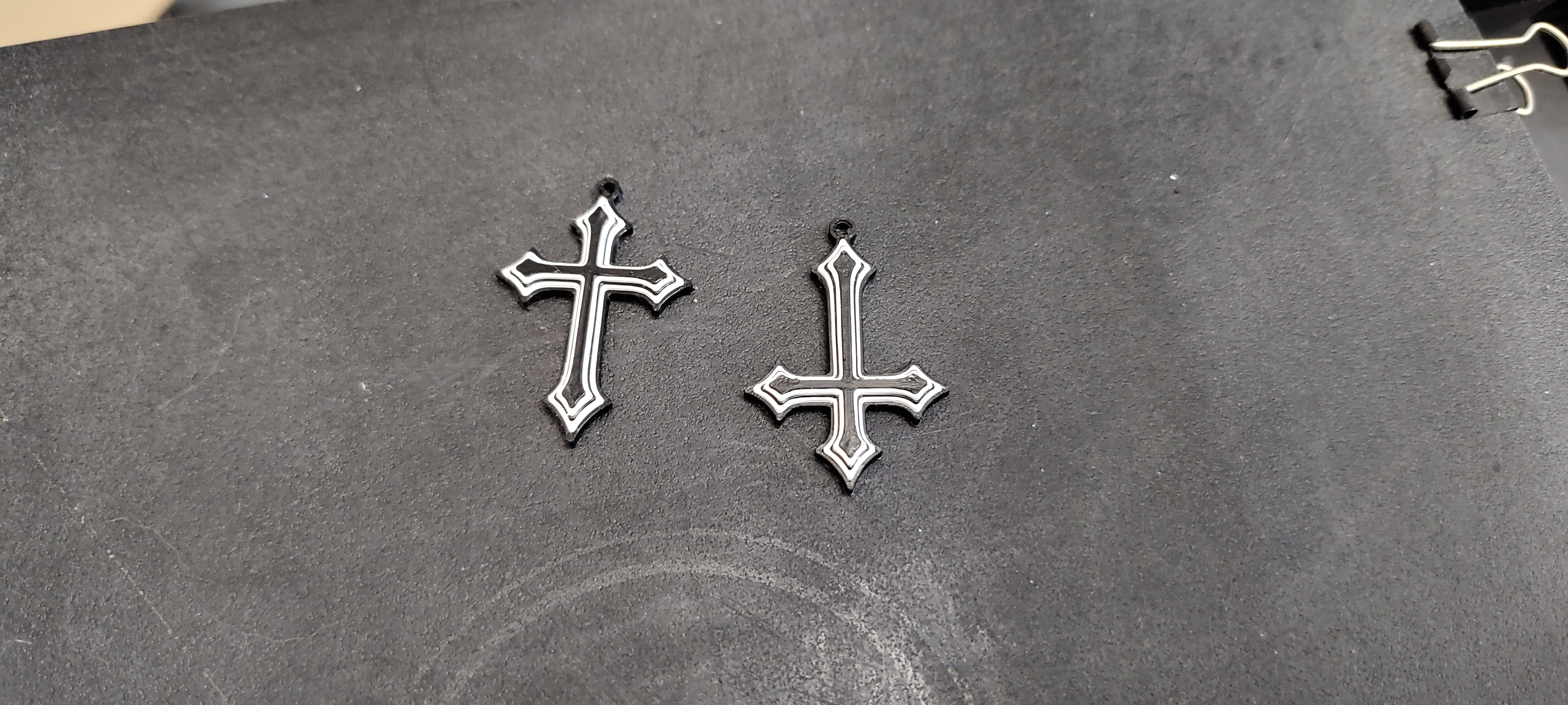 Gothic cross pendant