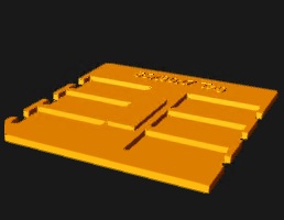 xTool F1 Jig for 55x30x7mm thick wood tags. Includes focus point