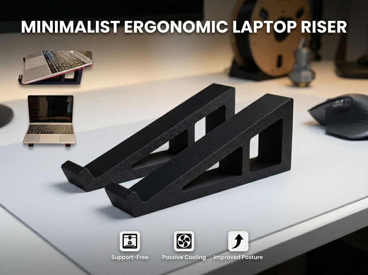 Minimalist Laptop Stand / Ergonomic Laptop Risers