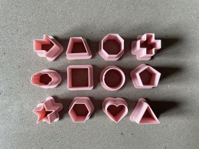 Clay Cutter STL Starter Bundle – Basic Shapes, Polymer Clay Tools, 3D Print Earring Cutters