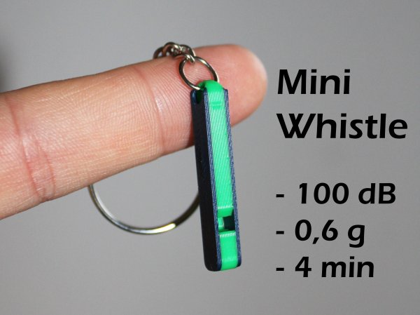 Ultra Compact Mini Whistle 100 dB on your Keychain