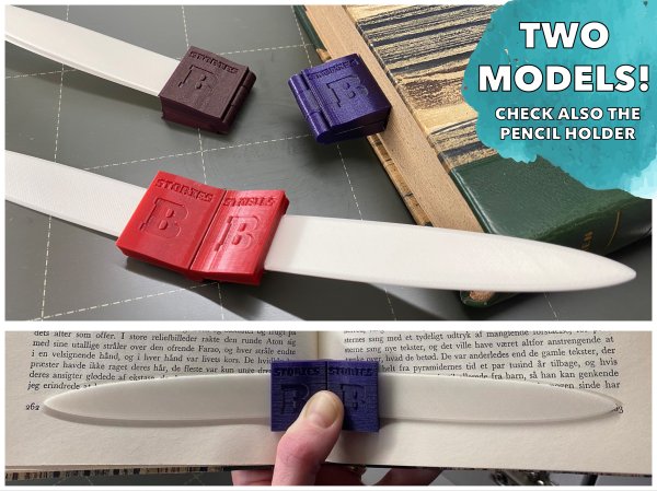 The Book - Combined bookmark and page holder