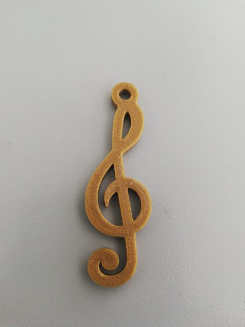 Treble Clef keyring