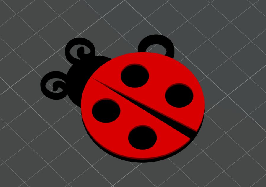 Ladybug keyring