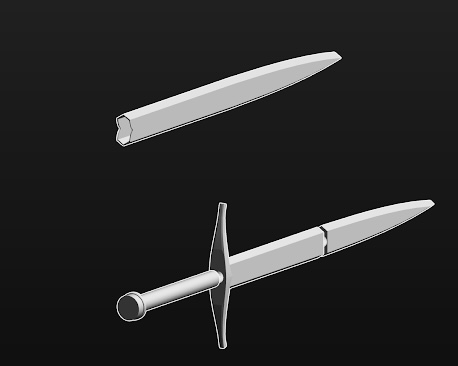 MEDIEVAL SHORT SWORD PROP