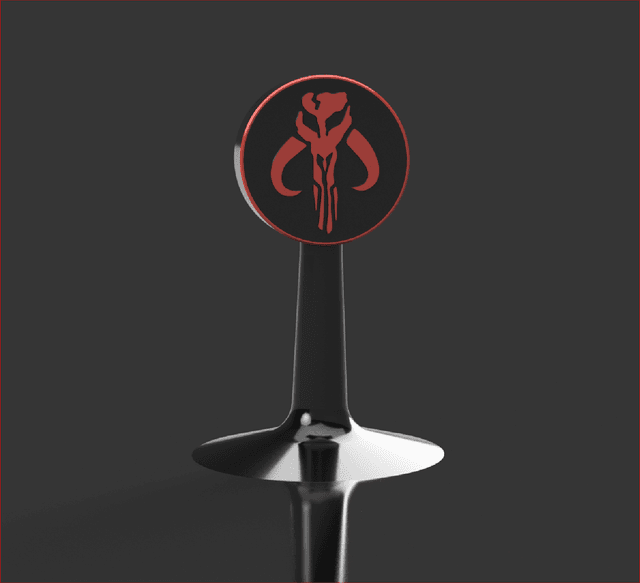 Mandalorian Fan Art Headphone Stand