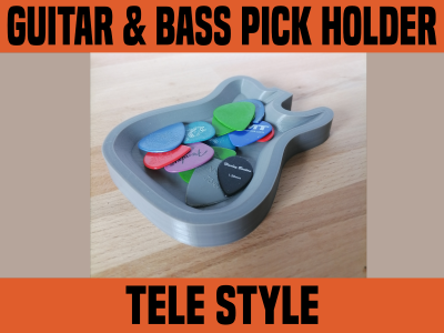 Tele Guitar Pick Holder: A 3D Printed Bowl for Guitar and Bass Picks