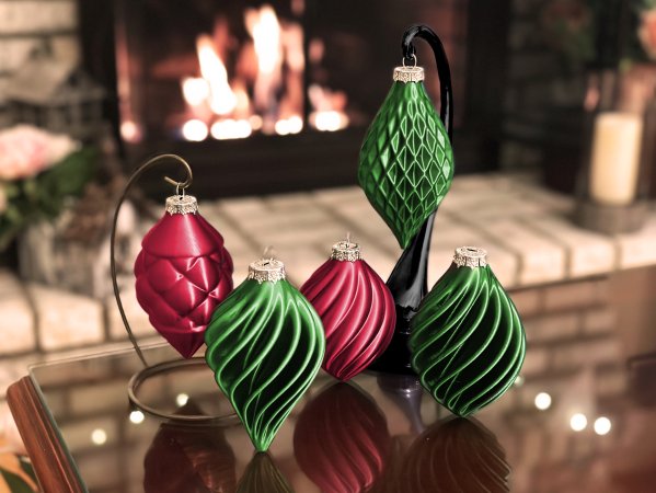 Christmas Tree Ornament Set (Vase Mode Prints)