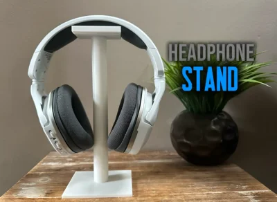 Minimalist Desk Headphone Stand - minamal, Easy Print