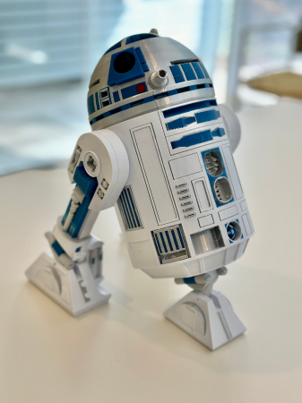 R2D2 Alexa Echo Dot 3 Dock (Colored for AMS)