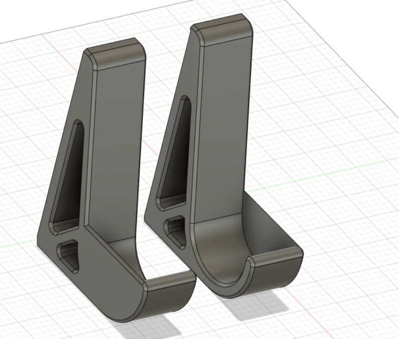 Keyboard holder with edge-stops