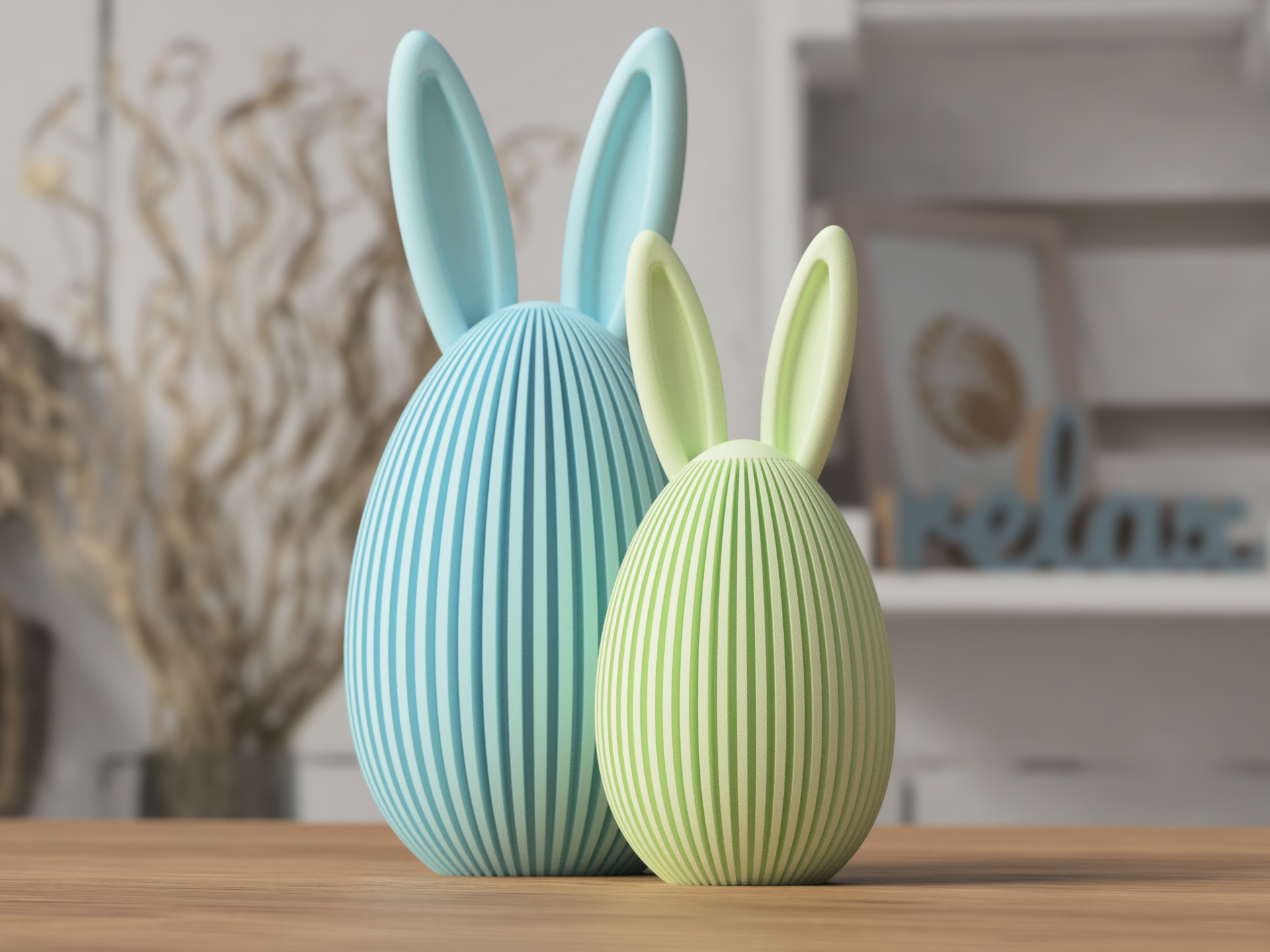 Easter Egg with bunny ears