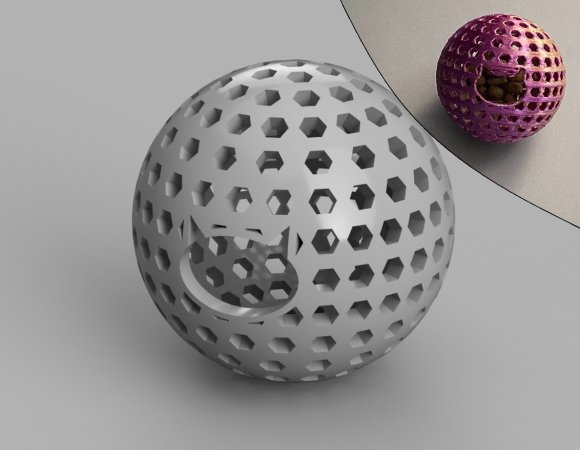 Cat treat ball puzzle toy