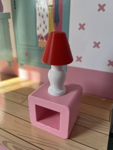 Lampa pro panenky barbie 1:6