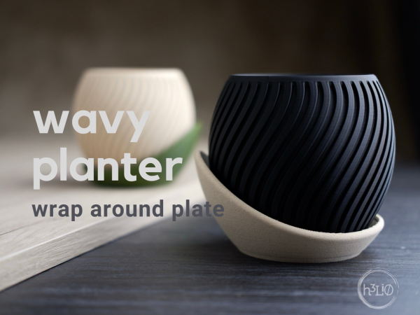 wavy planter · wrap around plate