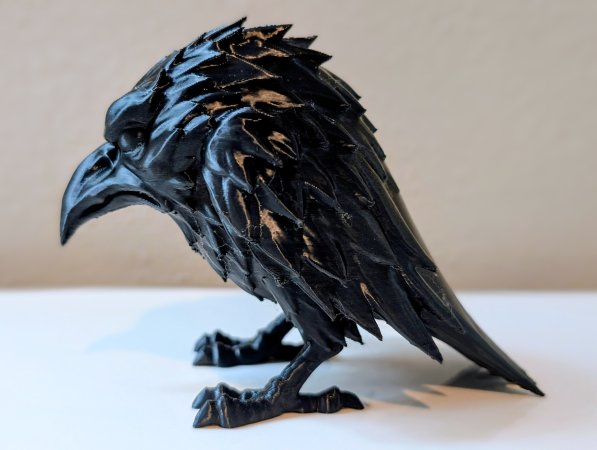 The Shadow Raven – Spooky Shelf Sculpture