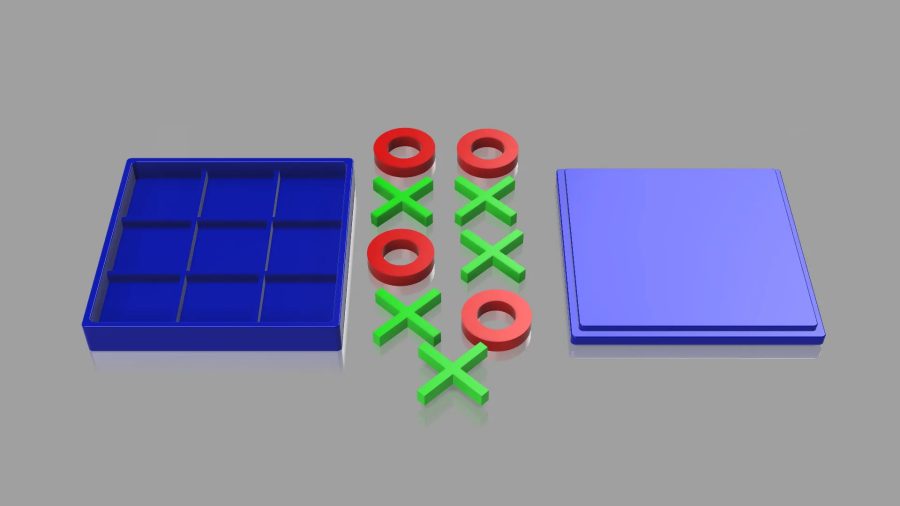 Tic-Tac-Toe 3D Model Gamers