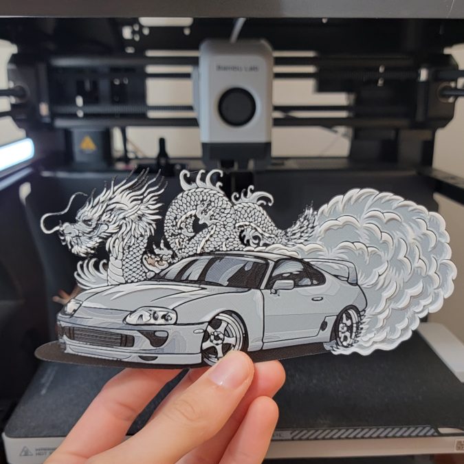 Monochrome Supra (HueForge)