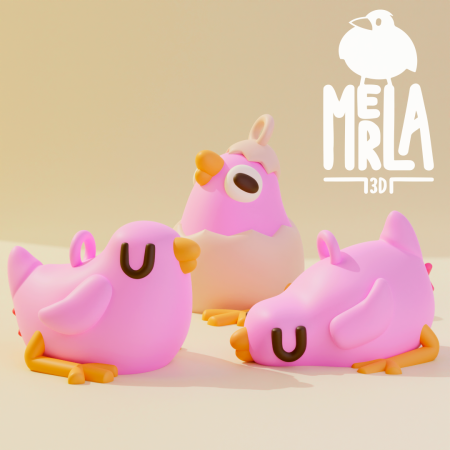 Baby chicks Keychain