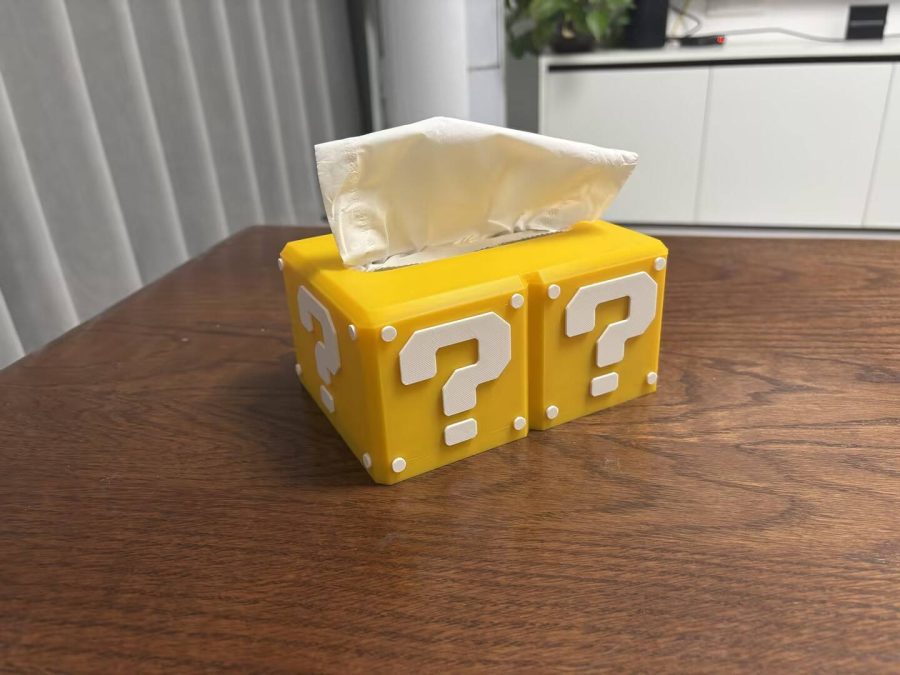 超级马里奥问号箱、问号砖块纸巾盒（抽纸盒）