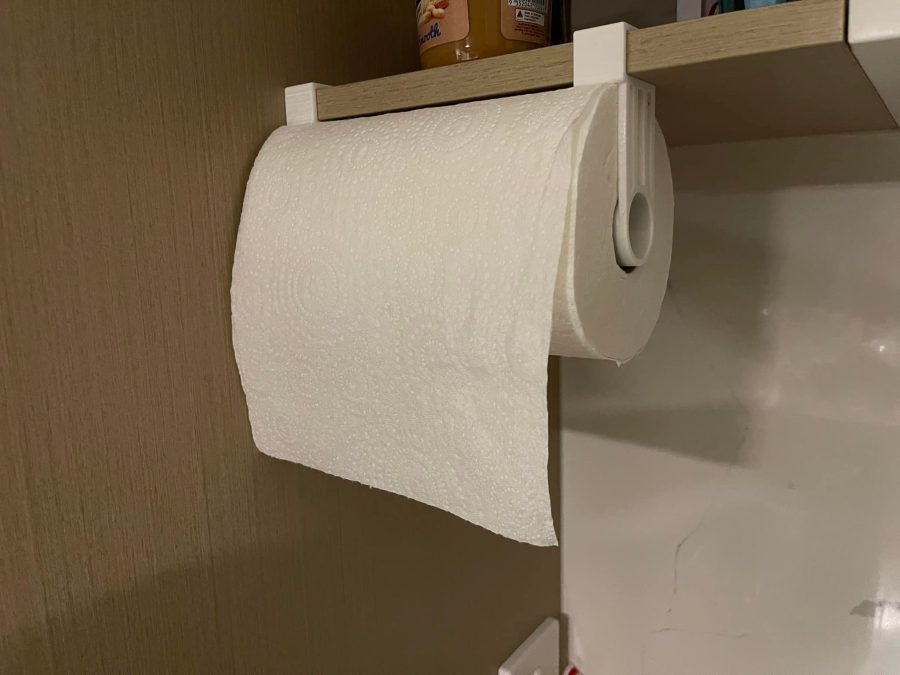 Paper Towel Hanger (no drilling)