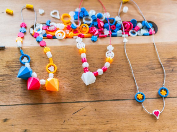 Kids necklace bracelet beads pearls DIY jewelry 100% FDM