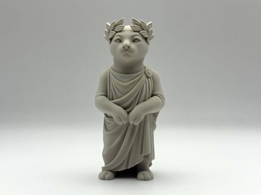 Roman Kitten Statue