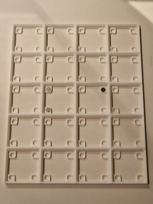 Gridfinity Baseplate 5x4 with magnet holes