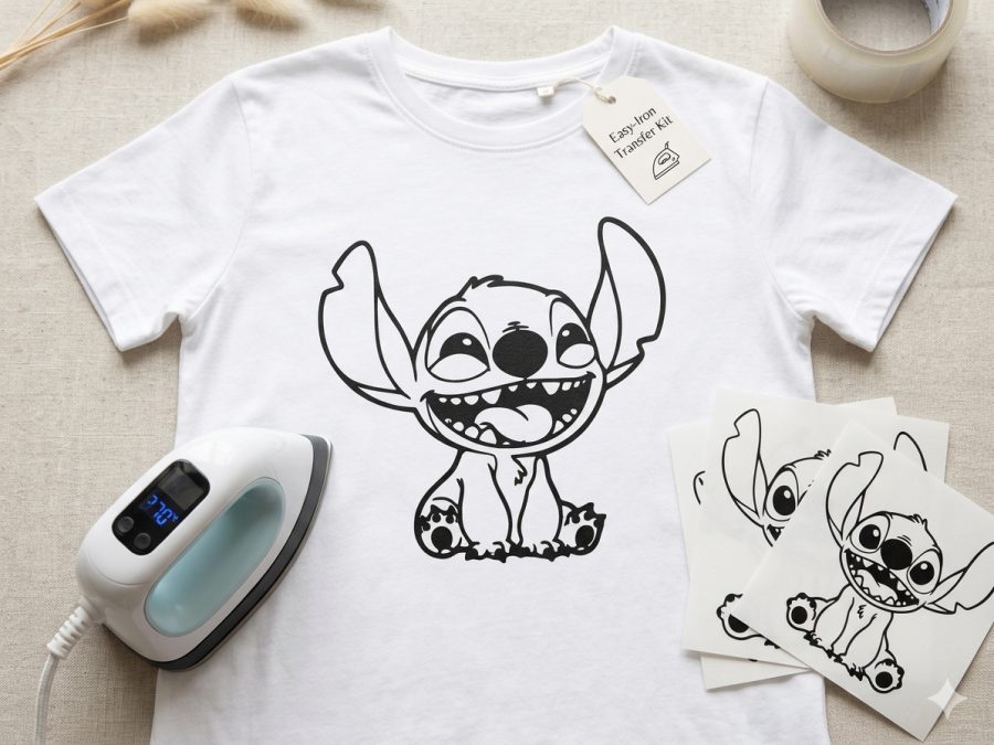 T-shirt print Stitch