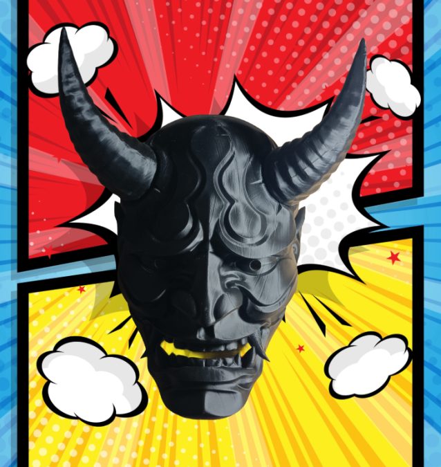 Traditional Japanese Hannya Oni Mask