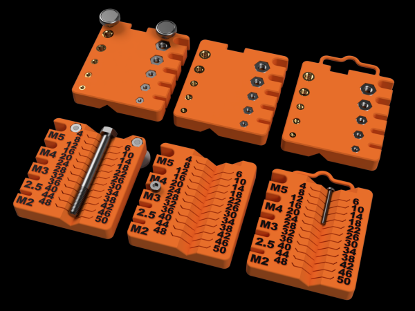 Rapid Metric Screw Measuring Tool (M2-M5, up to 50mm)