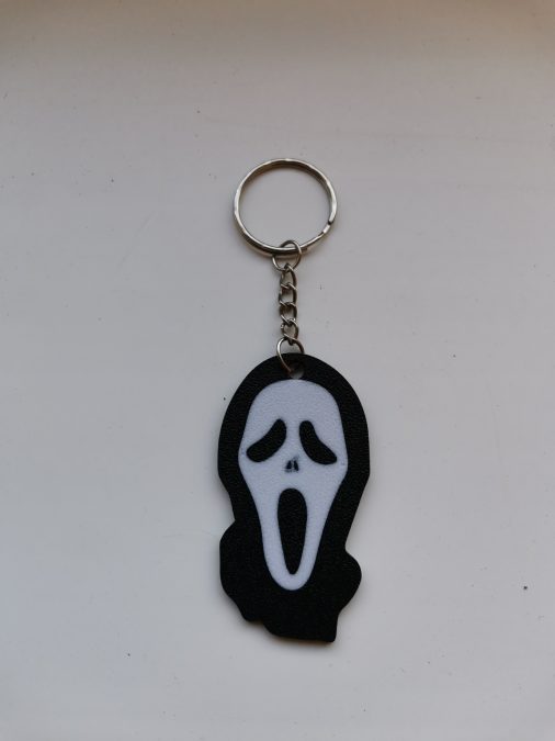Scream multicolor keychain