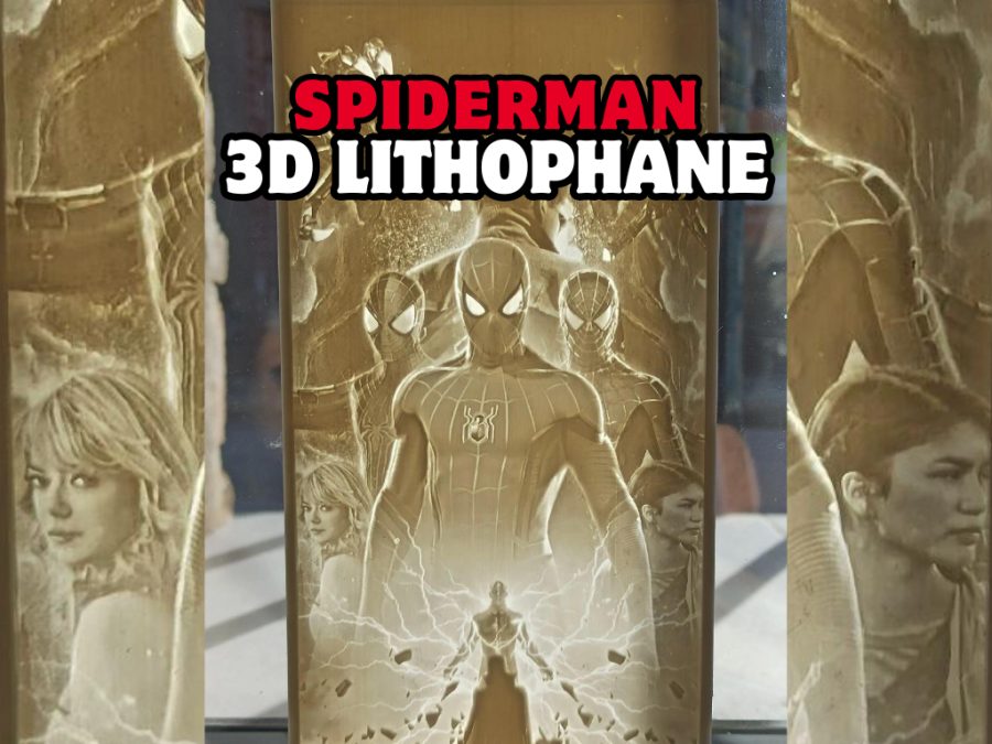 Spiderman Lithophane