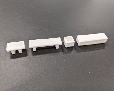 Stone Block Benches Low Poly (architectural model building assets)