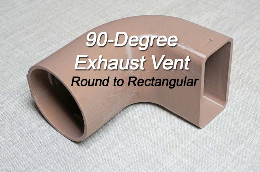 90-degree Air Vent for Laser Exhaust