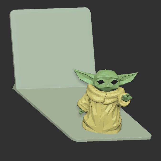 Redesigned Yoda bookend