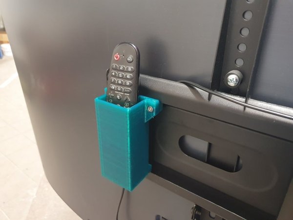 remote control holder for Invision TV stand