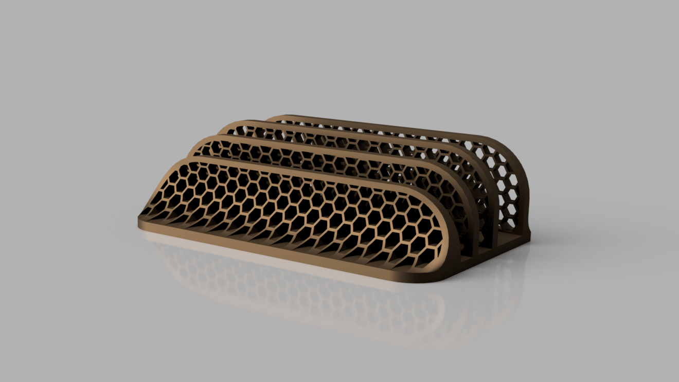 Laptop stand -Hex-Laptop,Macbook, iPad and e-book Stand-Organizer fully customizable