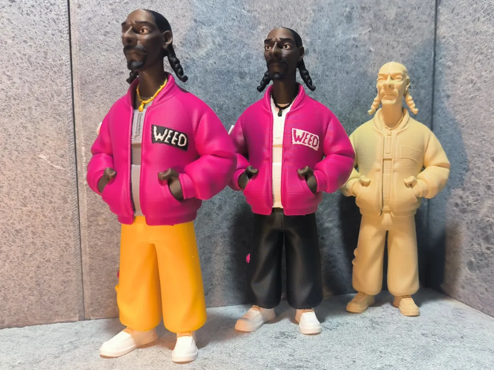 Snoop Dogg Cartoon Figure 148 Color