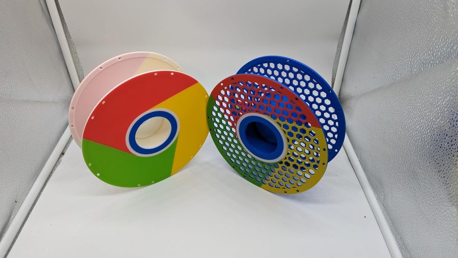 Chrome Logo Spool Holder