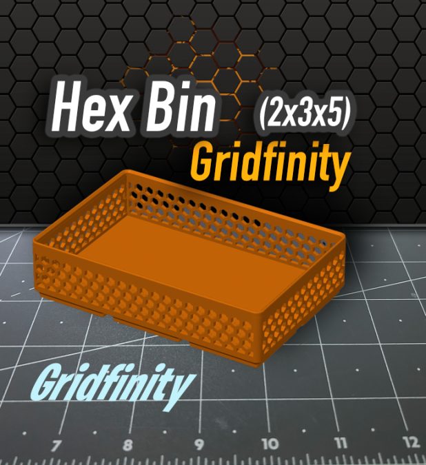 Hex Bin Gridfinity 2x3x5