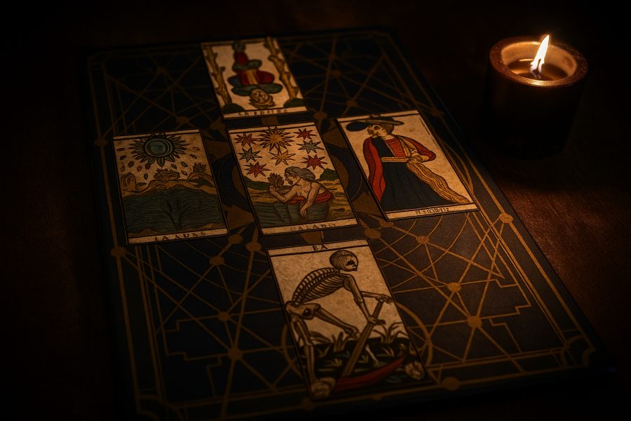 Divinatory tarot board