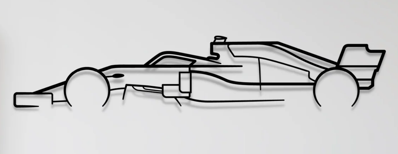 Minimalistic Formula One F1 Wall Art