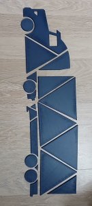 Geometric Truck Wall Art Panel
