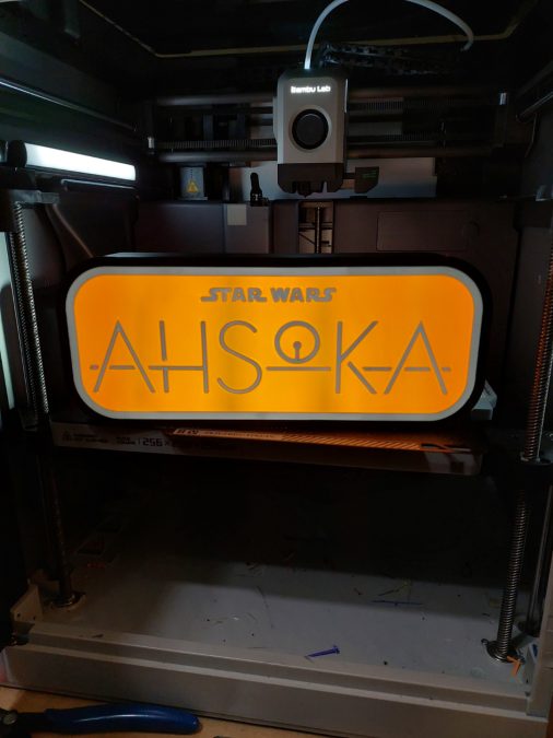 Ahsoka Star Wars LED light box