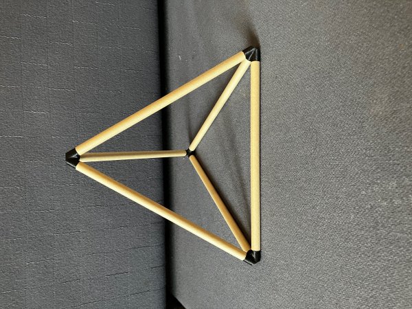Make a pyramid with straws // platonic solid tetrahedron