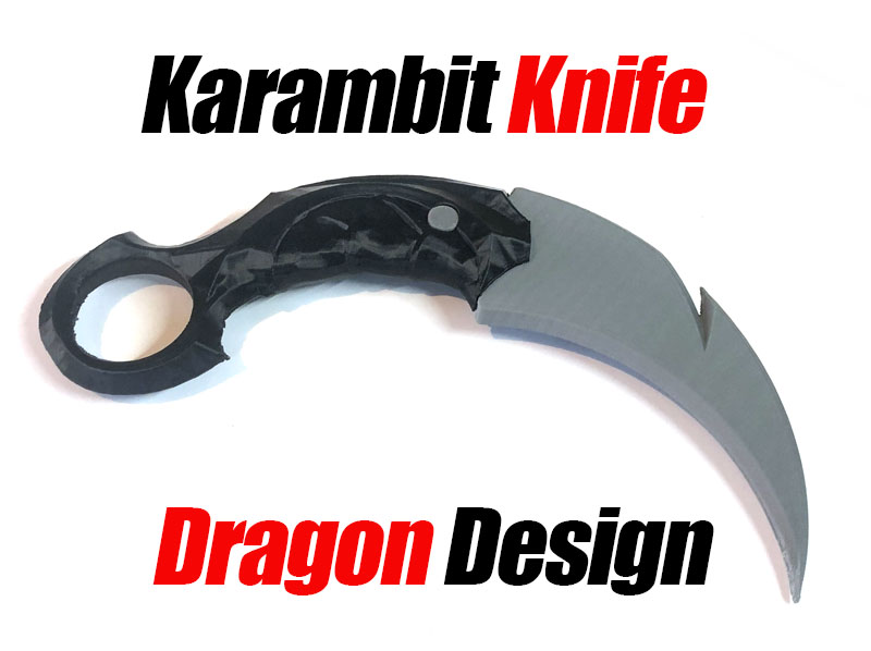 Karambit Knife Dragon Design
