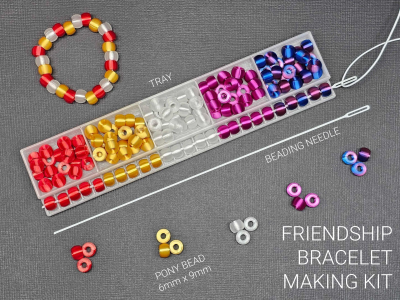Friendship Bracelet Making Kit | Design and make your own pony bead jewelry!