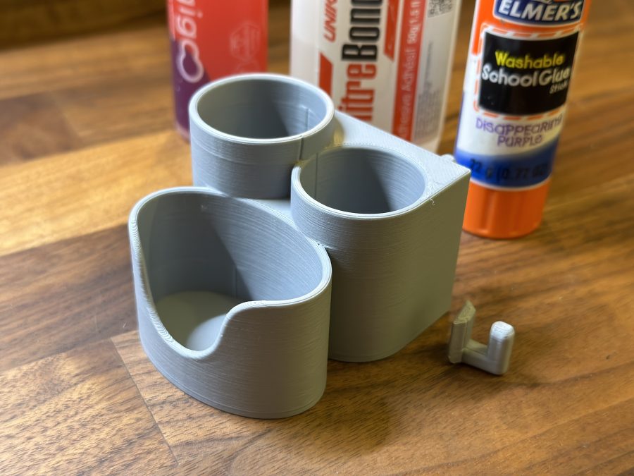 3x Glue bottle holder for Ikea Skadis