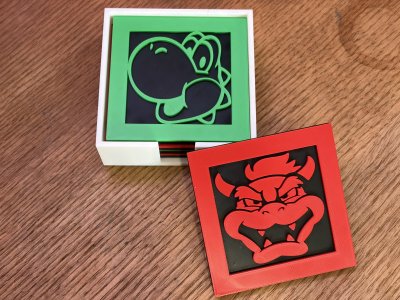 Mario themed Coaster Set